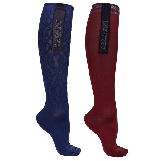 Knee stockings Qiara 2-pack